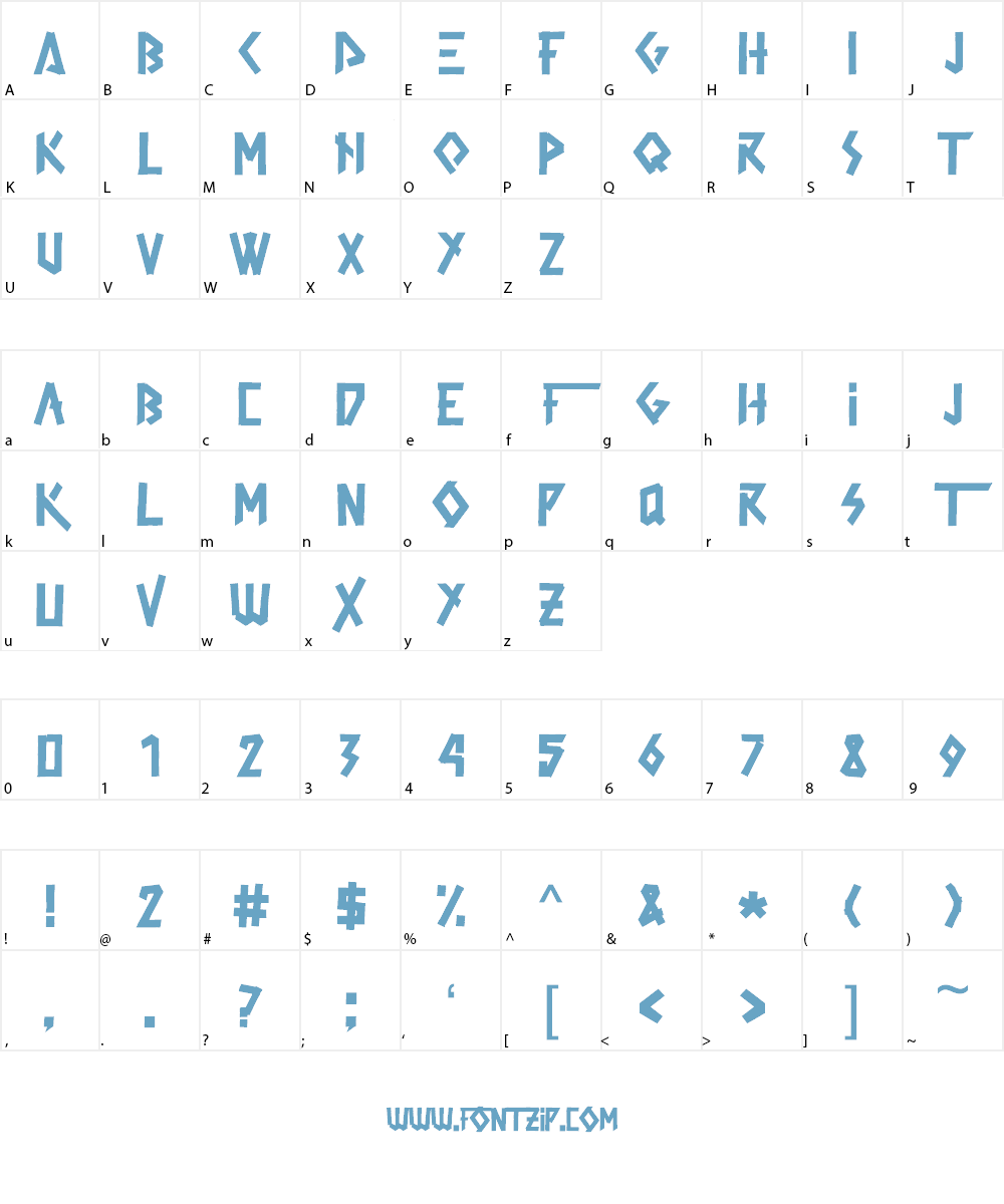 TapeFlow Font Character